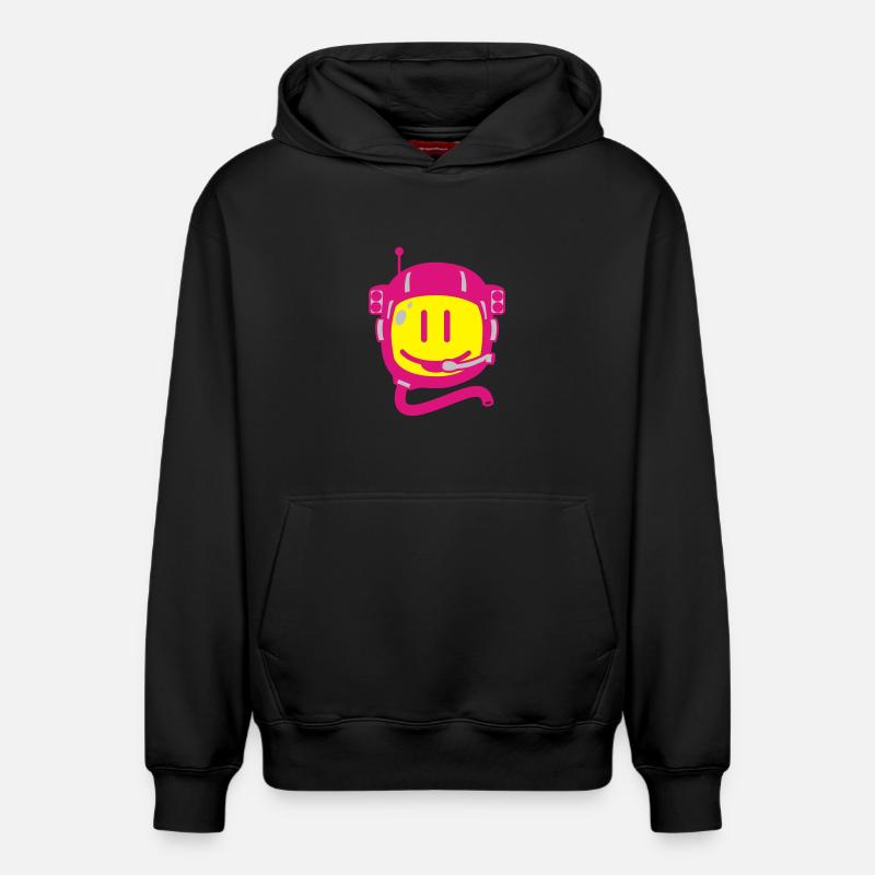 astronaut - Sweat à capuche unisexe décontracté en coton biologique – de SPREAD - noir