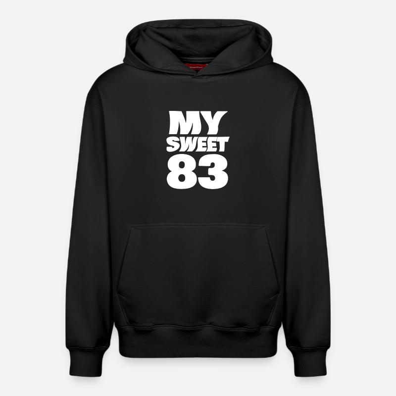 83 - Sweat à capuche unisexe décontracté en coton biologique – de SPREAD - noir