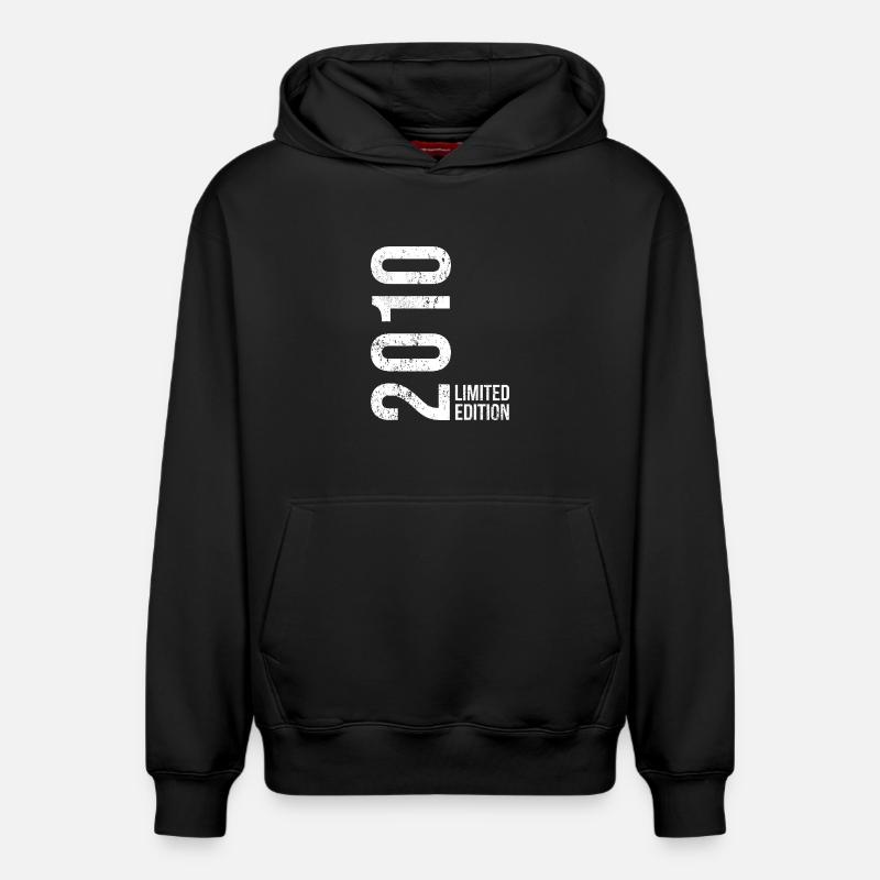 Édition limitée 2010 – 16e anniversaire - Sweat à capuche unisexe décontracté en coton biologique – de SPREAD - noir