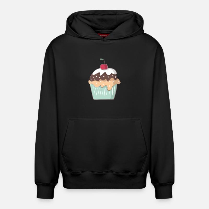 Cupcake - Sweat à capuche unisexe décontracté en coton biologique – de SPREAD - noir