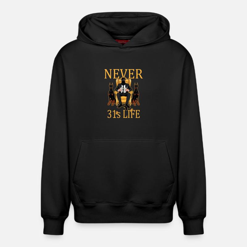 Jamais 31 - Sweat à capuche unisexe décontracté en coton biologique – de SPREAD - noir