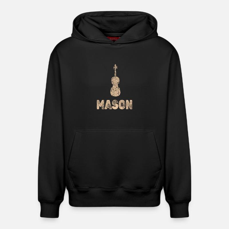 Cadeau pour Mason - Sweat à capuche unisexe décontracté en coton biologique – de SPREAD - noir
