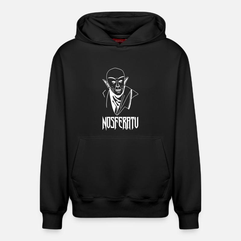 Nosferatu le vampire (blanc) - Sweat à capuche unisexe décontracté en coton biologique – de SPREAD - noir