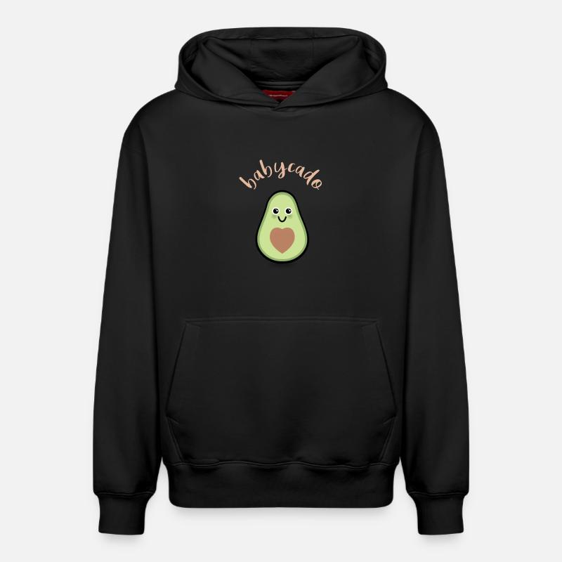 Grossesse Bébé Naissance - Sweat à capuche unisexe décontracté en coton biologique – de SPREAD - noir