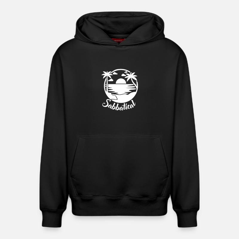Sabbatique - Sweat à capuche unisexe décontracté en coton biologique – de SPREAD - noir