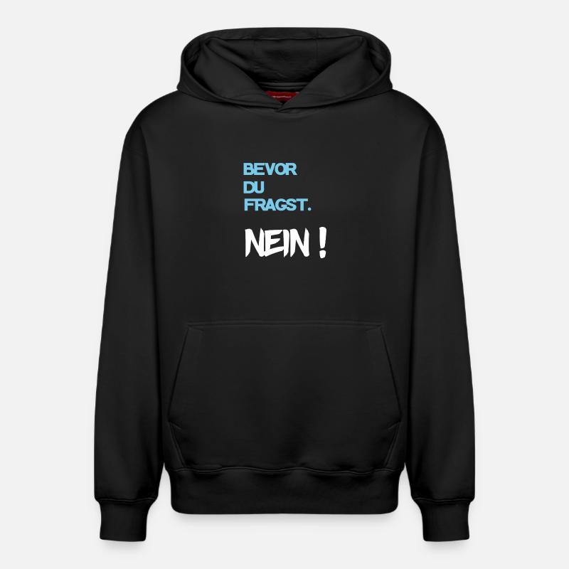 Cool disant - Sweat à capuche unisexe décontracté en coton biologique – de SPREAD - noir