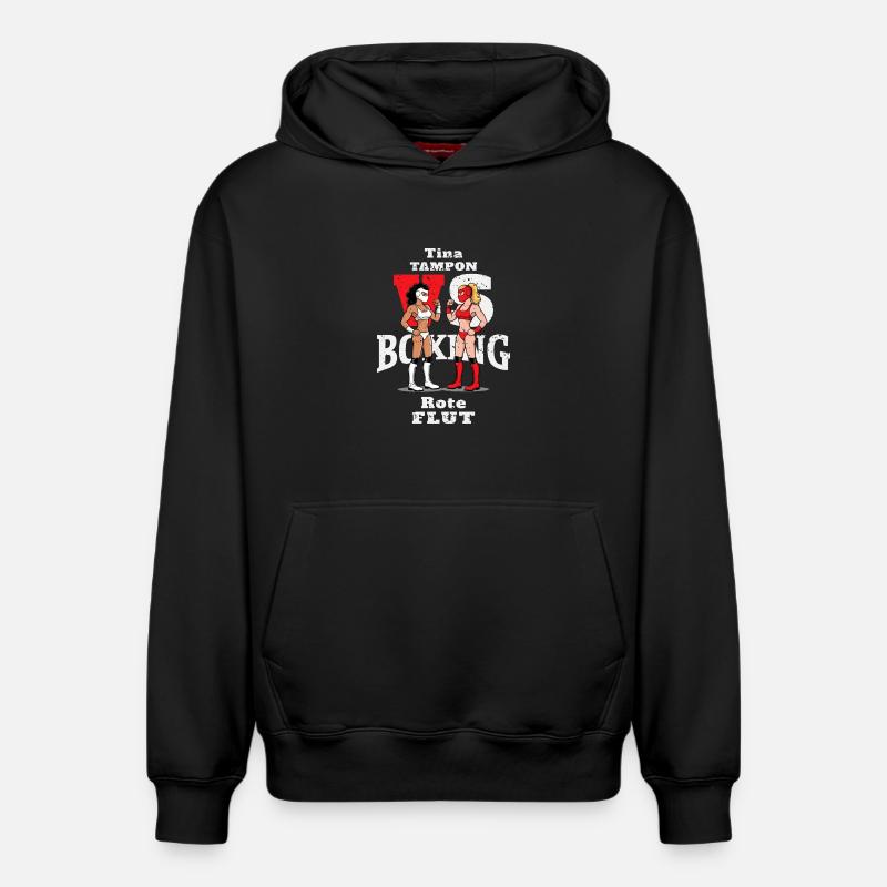 Boxe féminine - Sweat à capuche unisexe décontracté en coton biologique – de SPREAD - noir