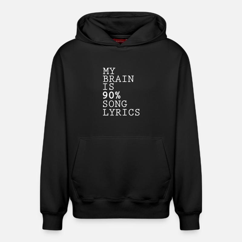 Citation inspirante Design abstrait - Sweat à capuche unisexe décontracté en coton biologique – de SPREAD - noir