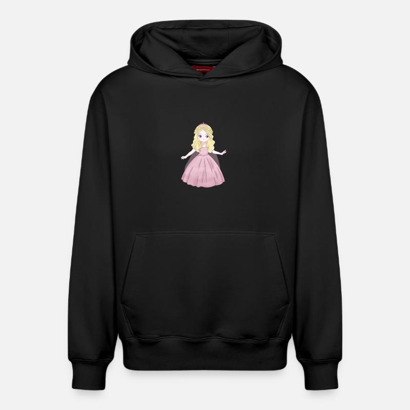 Princesse - Sweat à capuche unisexe décontracté en coton biologique – de SPREAD - noir