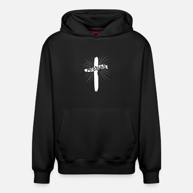 Messie - Sweat à capuche unisexe décontracté en coton biologique – de SPREAD - noir
