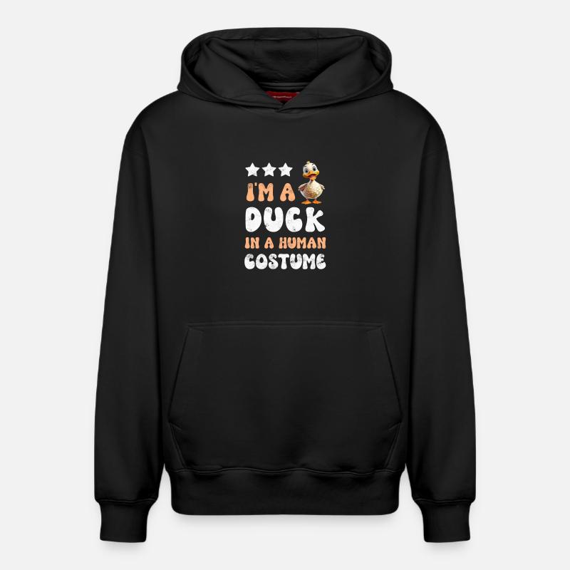 Canards canards - Sweat à capuche unisexe décontracté en coton biologique – de SPREAD - noir