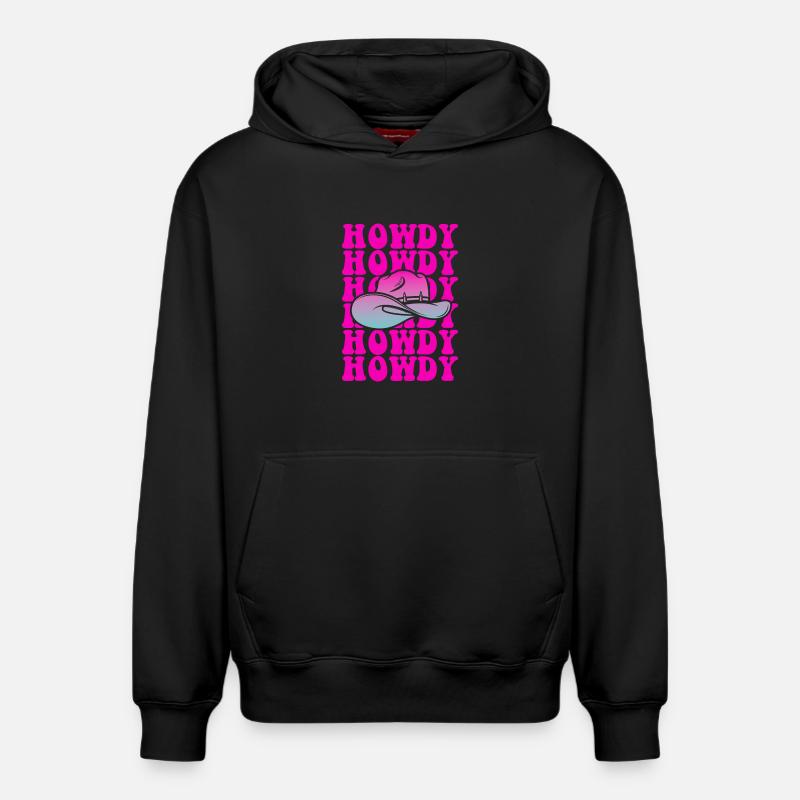 Salut Pop Hat Gradient - Sweat à capuche unisexe décontracté en coton biologique – de SPREAD - noir
