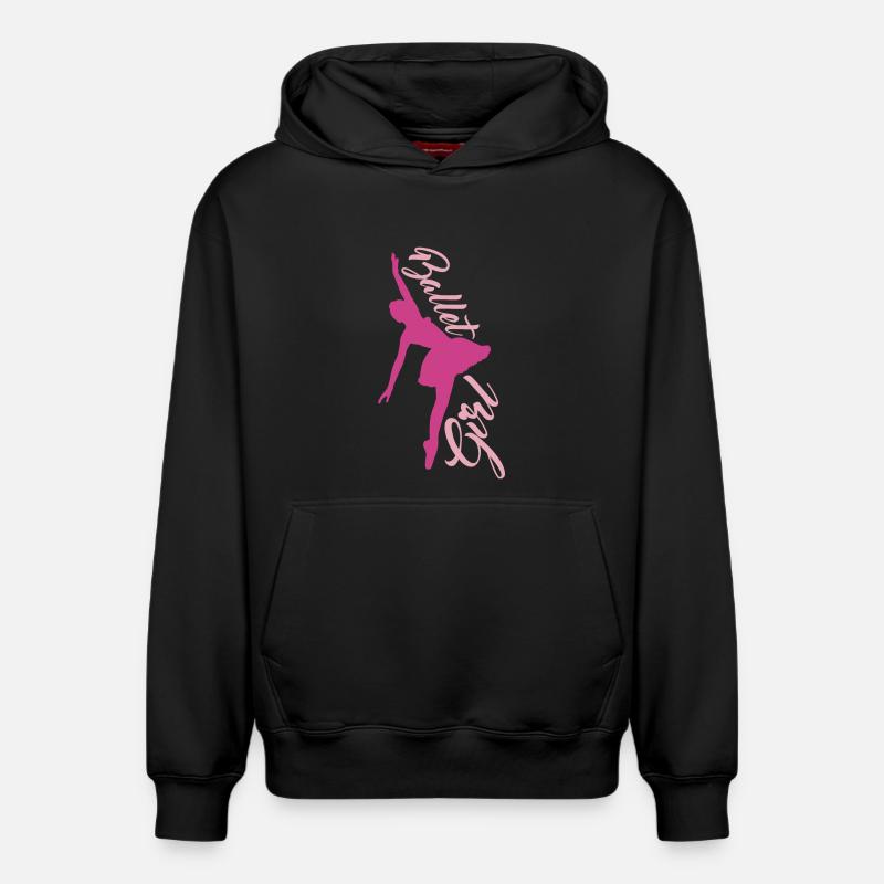 danseuse de ballet - Sweat à capuche unisexe décontracté en coton biologique – de SPREAD - noir