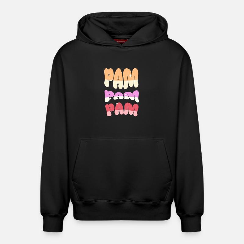 Pam - Sweat à capuche unisexe décontracté en coton biologique – de SPREAD - noir