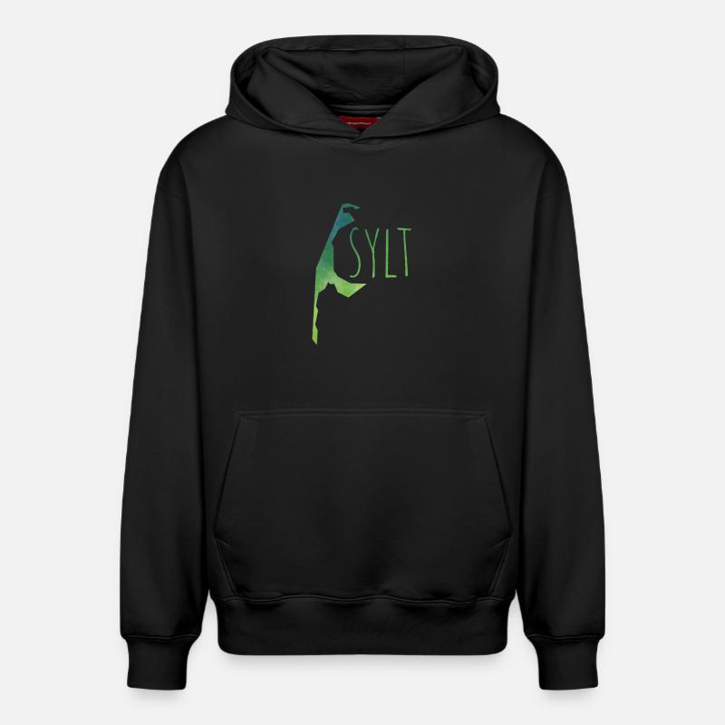 sylt - Sweat à capuche unisexe décontracté en coton biologique – de SPREAD - noir