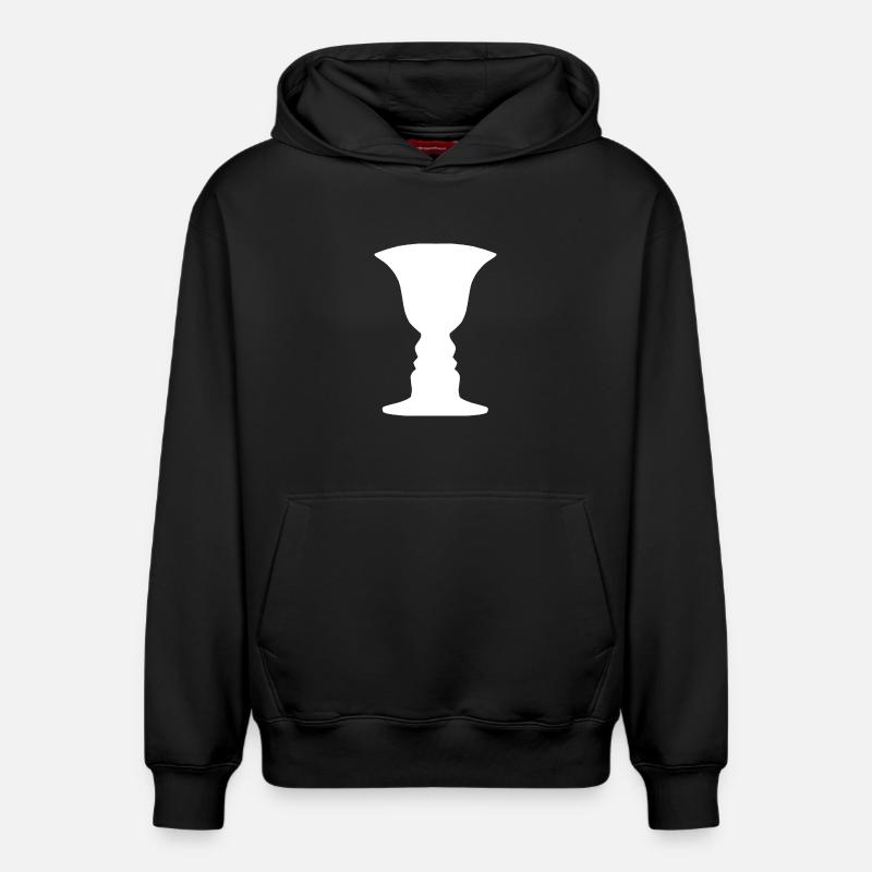 Qu’est-ce que c’est? - Sweat à capuche unisexe décontracté en coton biologique – de SPREAD - noir