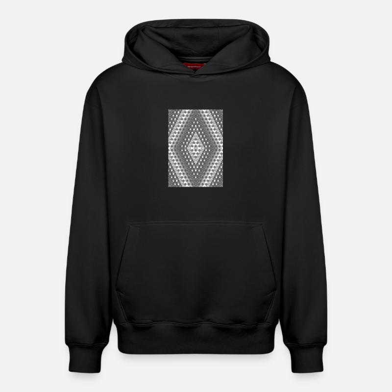 Dégradé de gris - Sweat à capuche unisexe décontracté en coton biologique – de SPREAD - noir
