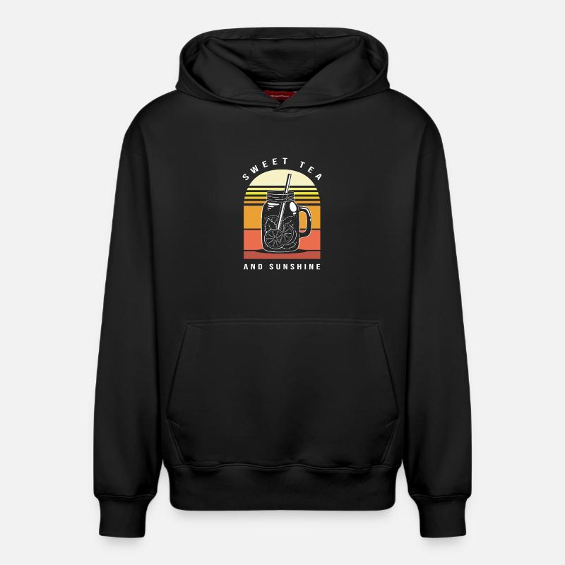Thé Chai - Sweat à capuche unisexe décontracté en coton biologique – de SPREAD - noir