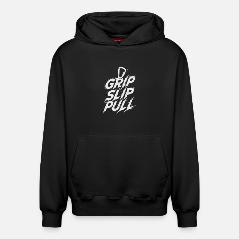Grip Slip Pull Éclats Urbains - Sweat à capuche unisexe décontracté en coton biologique – de SPREAD - noir