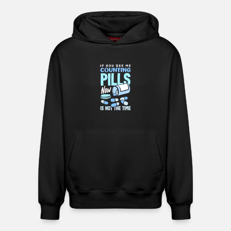 Pharmacien Technicien Pharmaceutique - Sweat à capuche unisexe décontracté en coton biologique – de SPREAD - noir