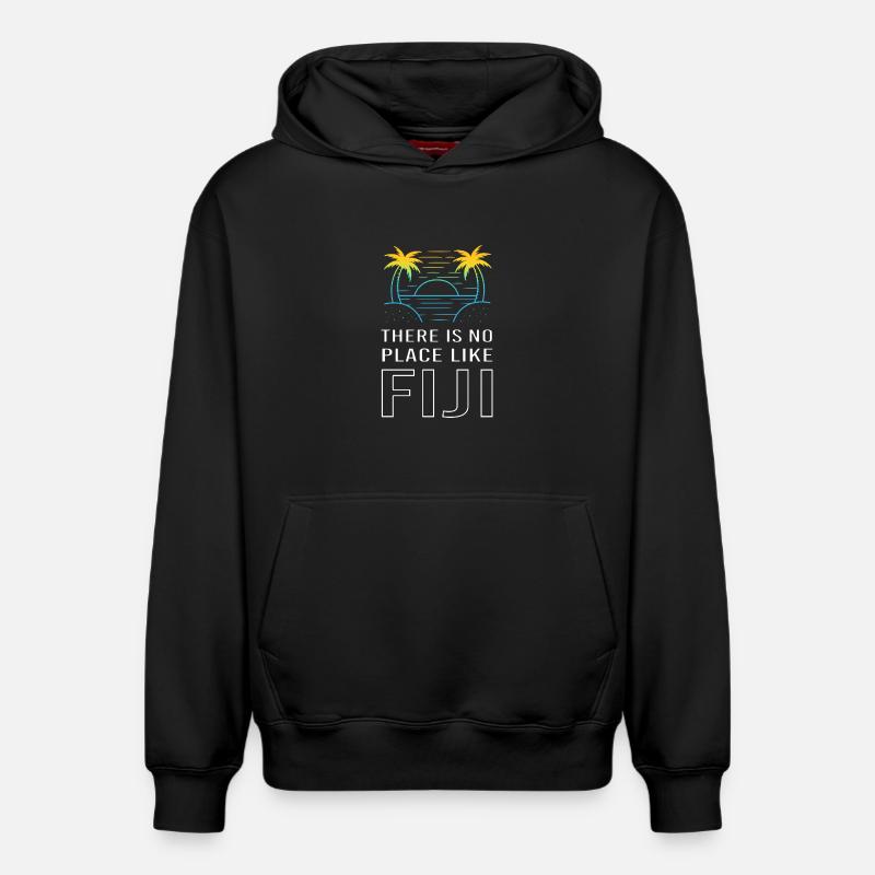 Fidji - Sweat à capuche unisexe décontracté en coton biologique – de SPREAD - noir