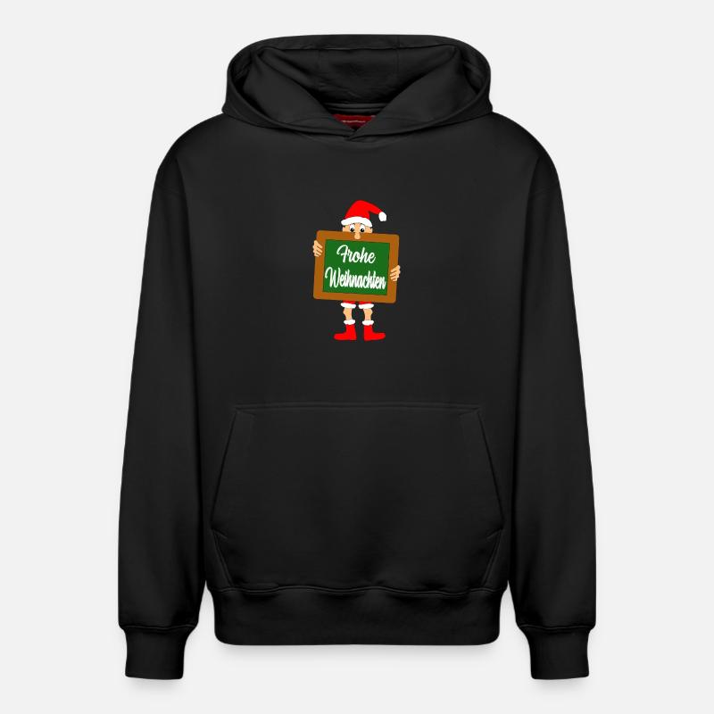 Noël - Sweat à capuche unisexe décontracté en coton biologique – de SPREAD - noir