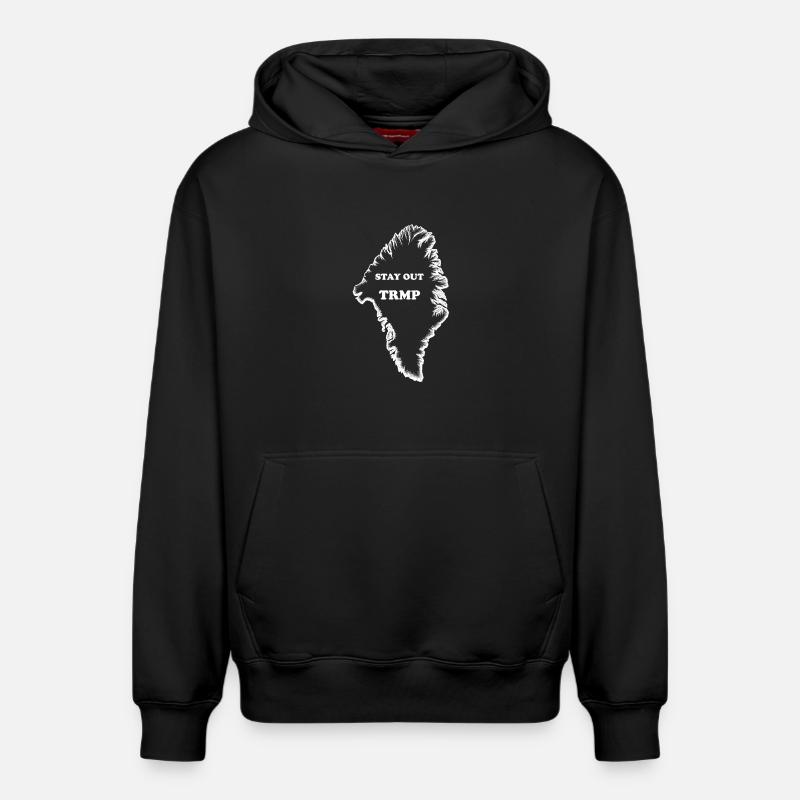 Groenland - Sweat à capuche unisexe décontracté en coton biologique – de SPREAD - noir