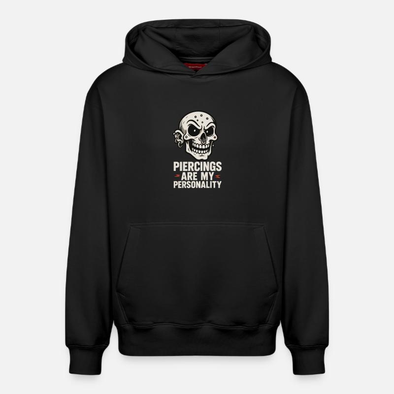 Piercing Addict Body Mod Enthusiast - Sweat à capuche unisexe décontracté en coton biologique – de SPREAD - noir