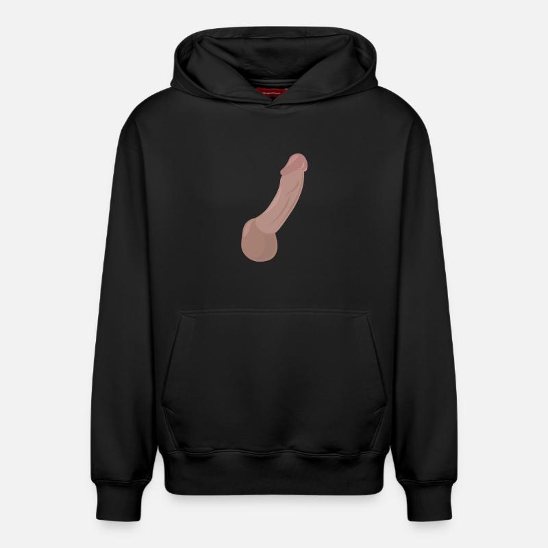 Impression K-18 - Sweat à capuche unisexe décontracté en coton biologique – de SPREAD - noir