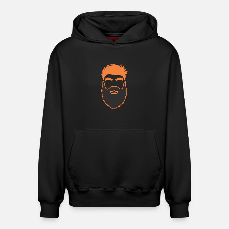 Nerd Bart Männer mit Bärten - Relaxed Unisex Organic Hoodie – von SPREAD - Schwarz