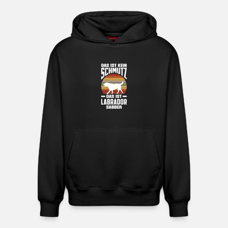 Astuces du Labrador - Sweat à capuche unisexe décontracté en coton biologique – de SPREAD - noir