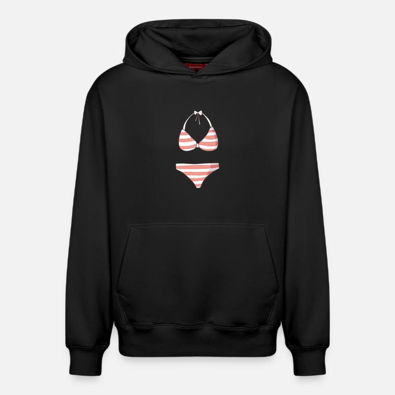 Bikini - Sweat à capuche unisexe décontracté en coton biologique – de SPREAD - noir