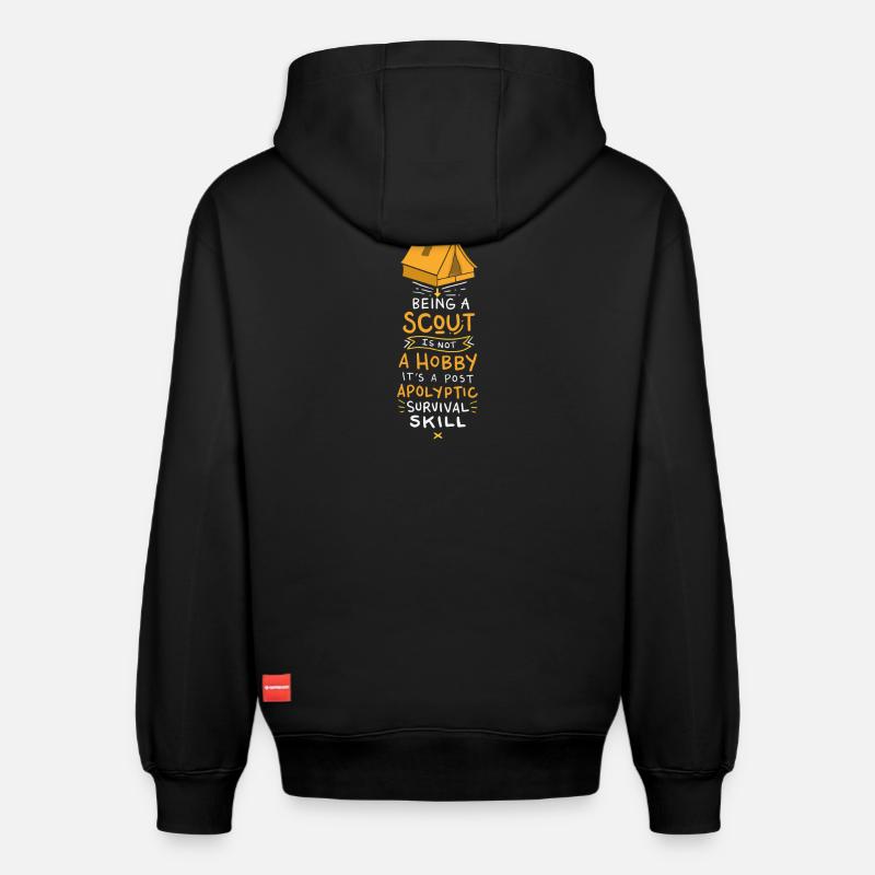 scout - Sweat à capuche unisexe décontracté en coton biologique – de SPREAD - noir