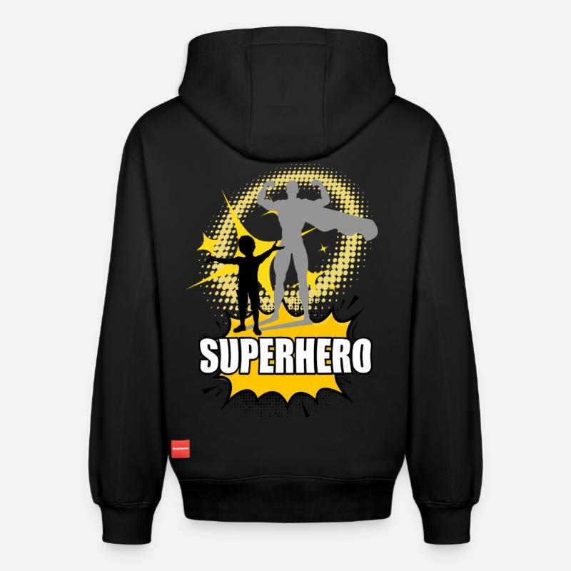 Super bébé - Sweat à capuche unisexe décontracté en coton biologique – de SPREAD - noir