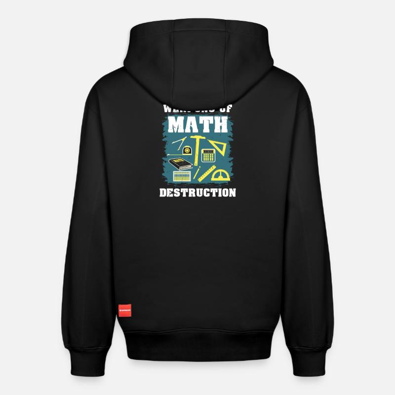 Cadeau math math - Sweat à capuche unisexe décontracté en coton biologique – de SPREAD - noir