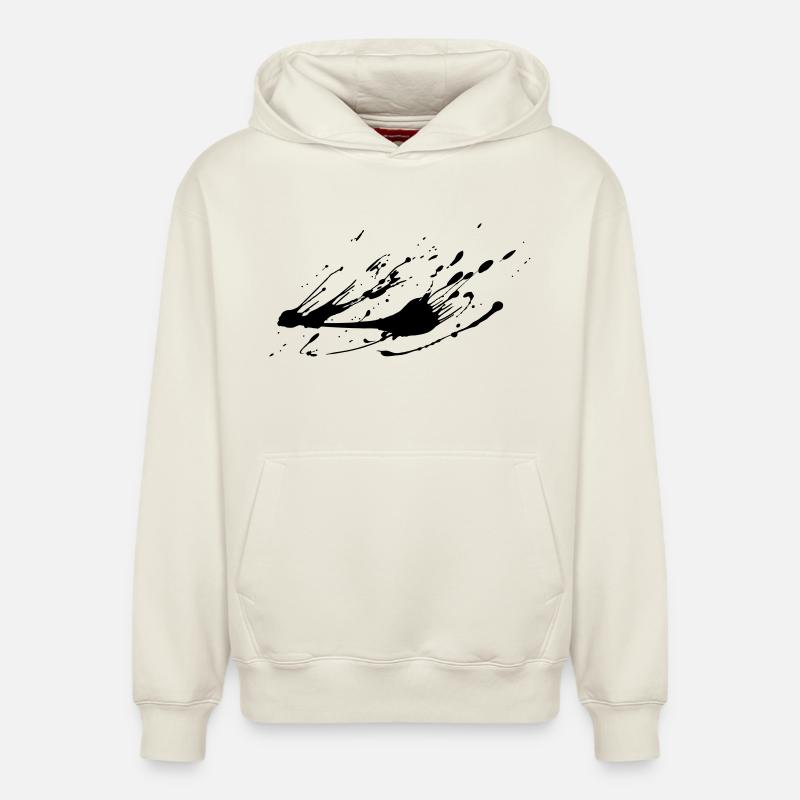Splash-Bild malen # - Relaxed Unisex Organic Hoodie – von SPREAD - Naturweiß