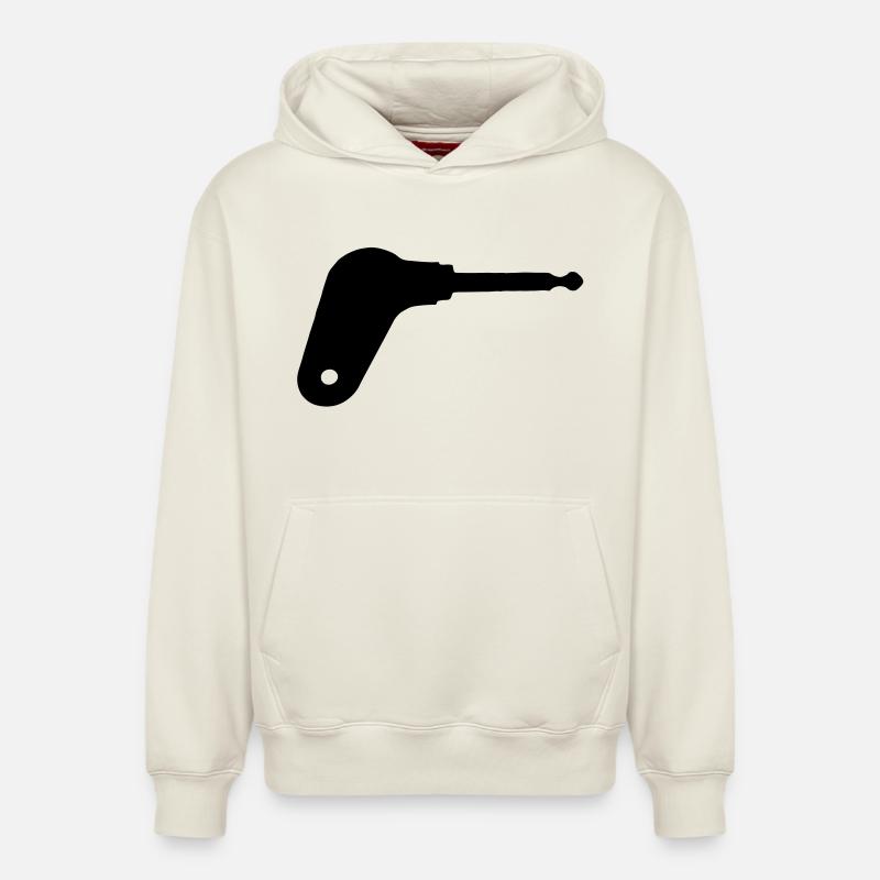 Clé de contact du tracteur oldtimer - Sweat à capuche unisexe décontracté en coton biologique – de SPREAD - blanc cassé