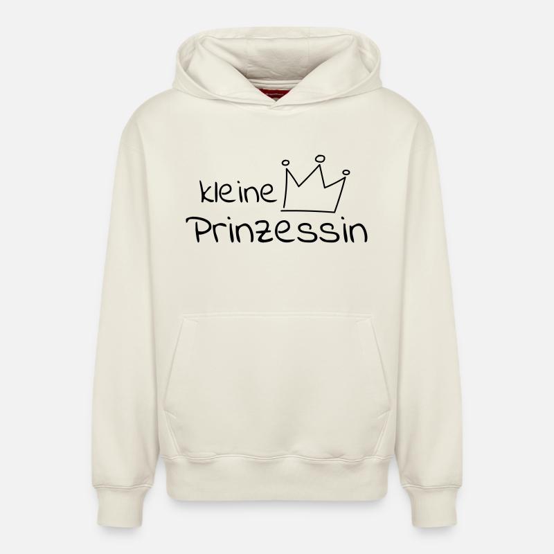 Petite princesse - Sweat à capuche unisexe décontracté en coton biologique – de SPREAD - blanc cassé