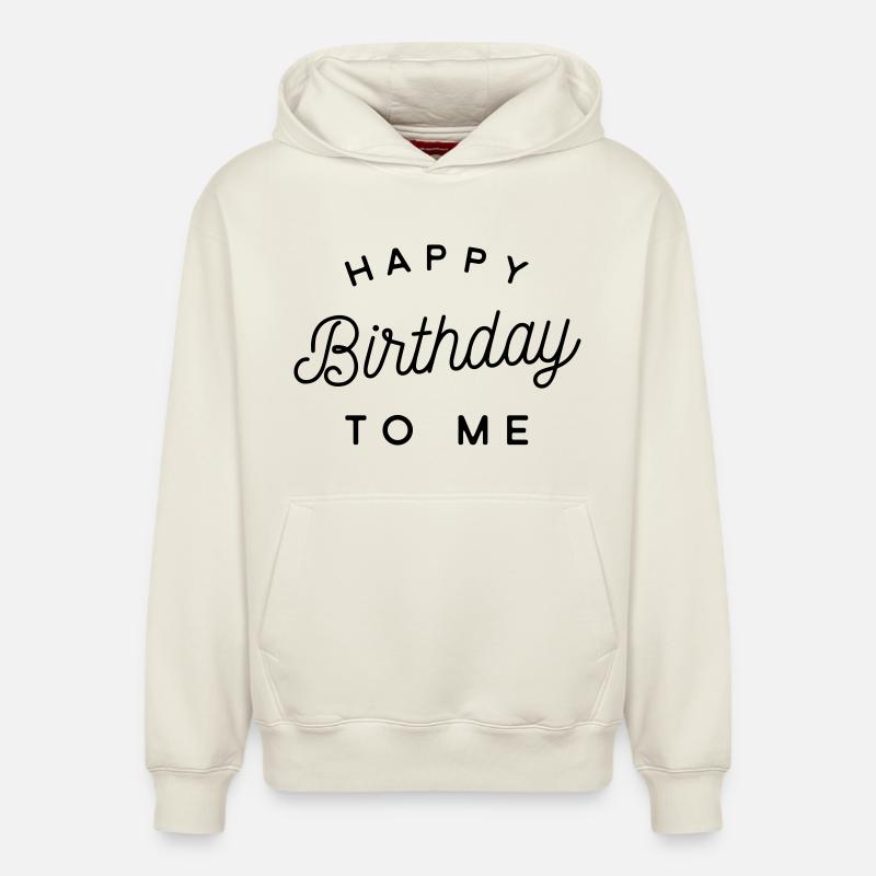 Anniversaire - Sweat à capuche unisexe décontracté en coton biologique – de SPREAD - blanc cassé