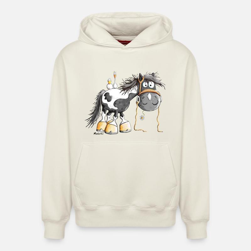 Mignon Pinto - Sweat à capuche unisexe décontracté en coton biologique – de SPREAD - blanc cassé