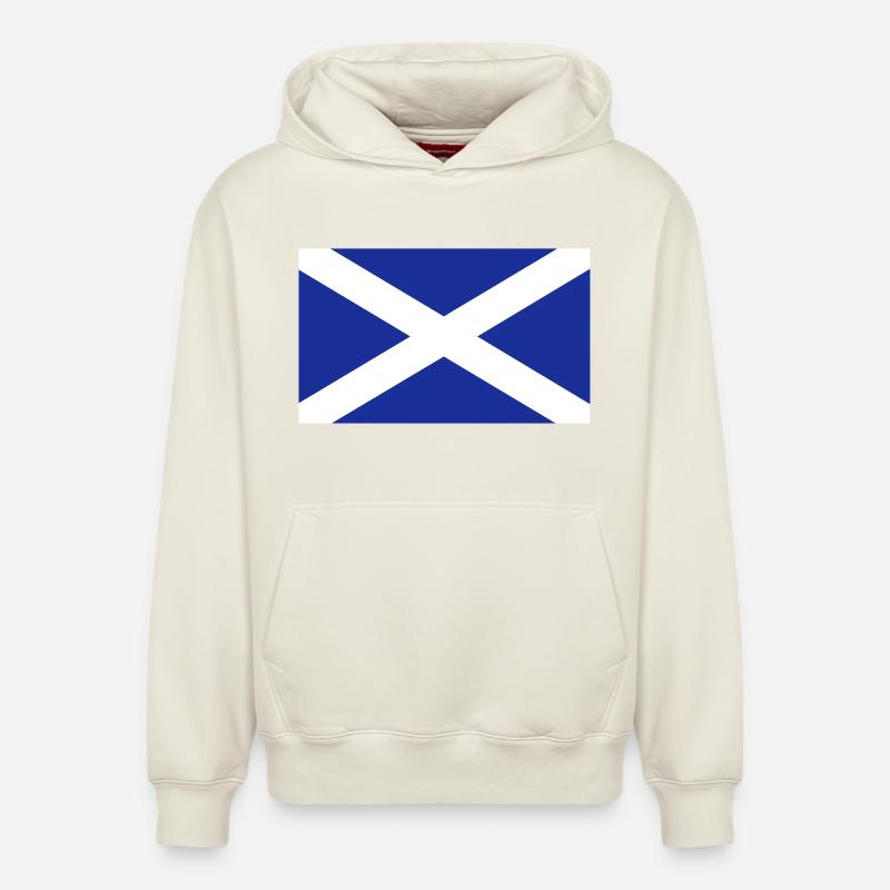 Indicateur d’Ecosse - Sweat à capuche unisexe décontracté en coton biologique – de SPREAD - blanc cassé