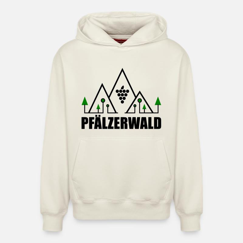 Forêt du Palatinat - Sweat à capuche unisexe décontracté en coton biologique – de SPREAD - blanc cassé
