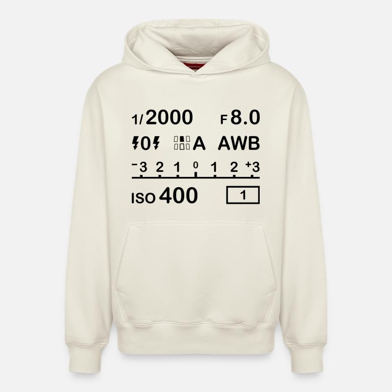 Paramètres Photographie numérique - Sweat à capuche unisexe décontracté en coton biologique – de SPREAD - blanc cassé