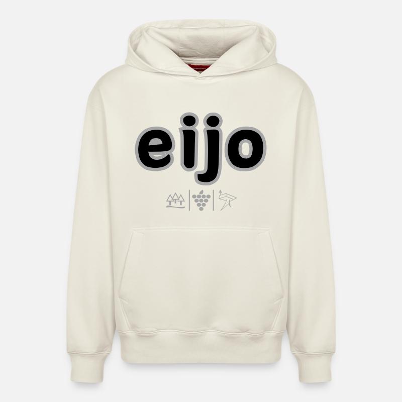 Eijo - Sweat à capuche unisexe décontracté en coton biologique – de SPREAD - blanc cassé