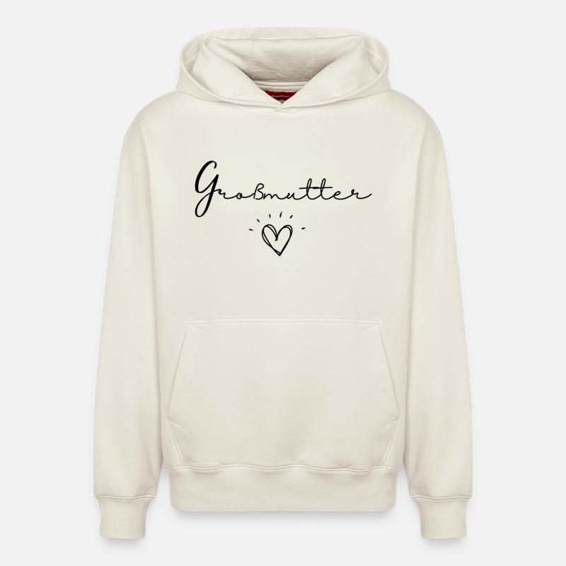 Großmutter - Relaxed Unisex Organic Hoodie – von SPREAD - Naturweiß
