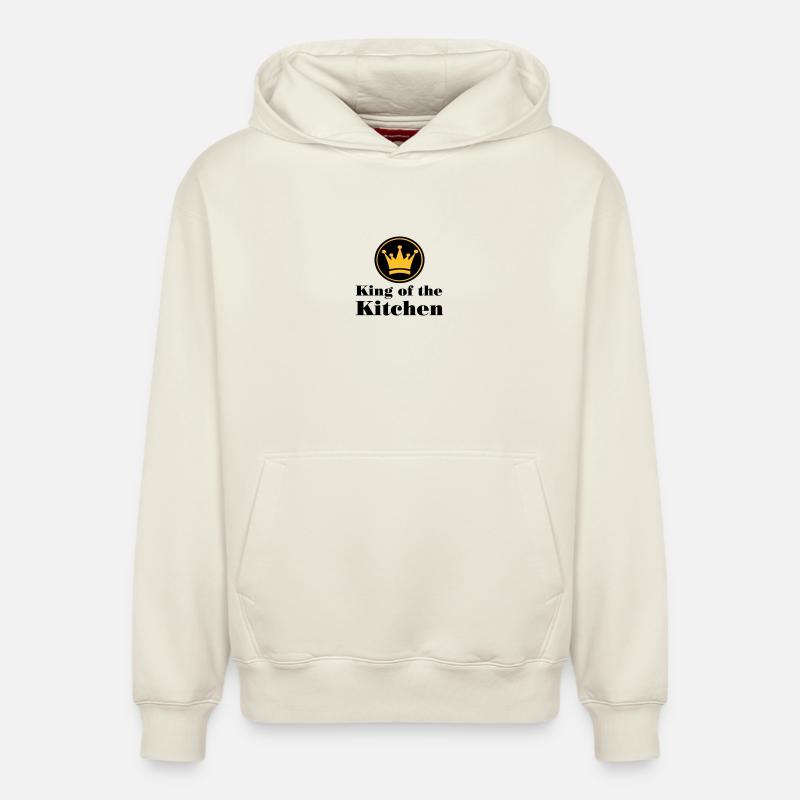 Koch - Relaxed Unisex Organic Hoodie – von SPREAD - Naturweiß