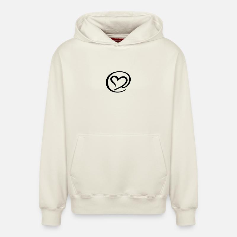 @ Symbole - Sweat à capuche unisexe décontracté en coton biologique – de SPREAD - blanc cassé