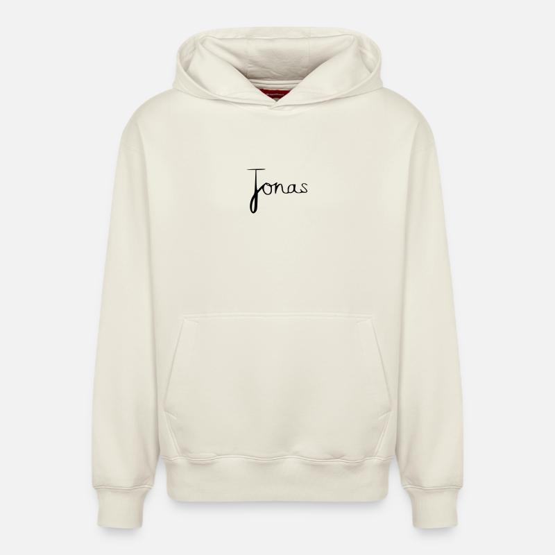 Jonas - Sweat à capuche unisexe décontracté en coton biologique – de SPREAD - blanc cassé