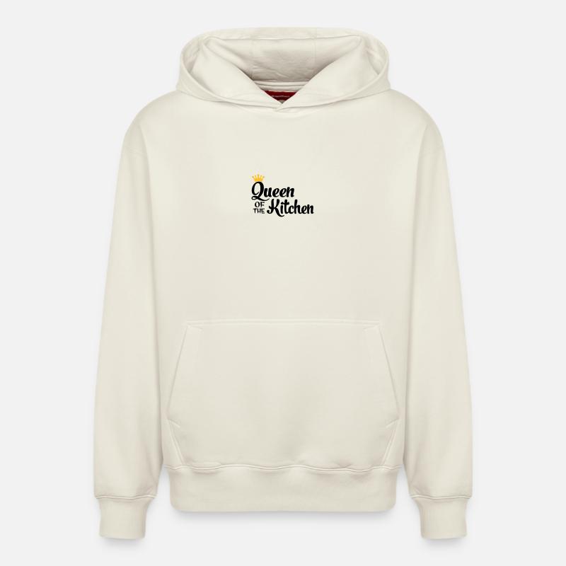 Cuire - Sweat à capuche unisexe décontracté en coton biologique – de SPREAD - blanc cassé