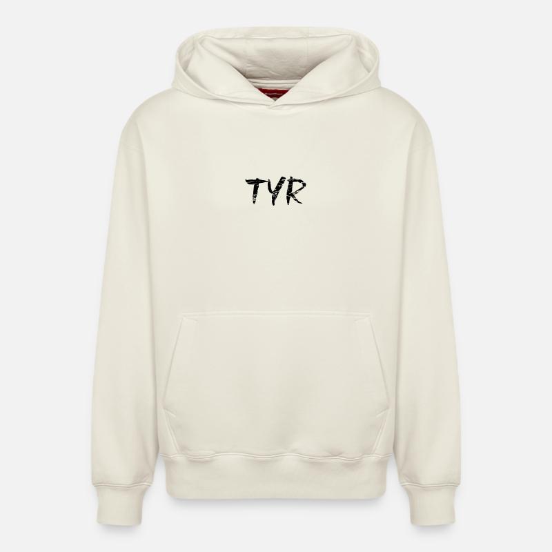 Tyr - Sweat à capuche unisexe décontracté en coton biologique – de SPREAD - blanc cassé